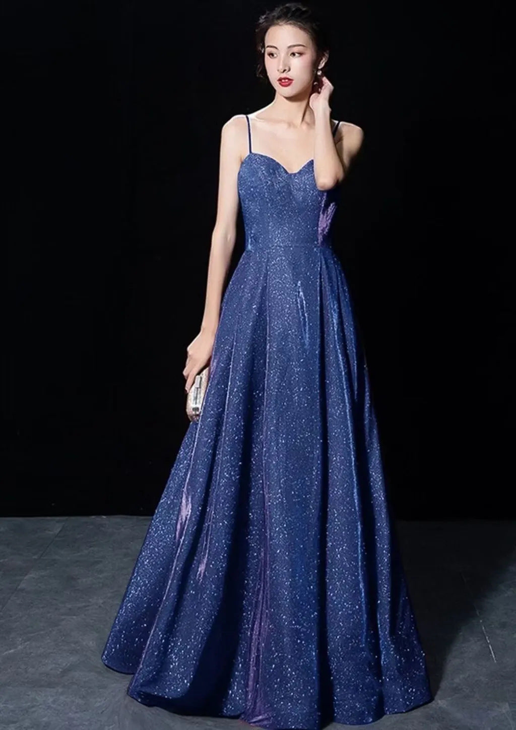 Sexy Deep V Backless Evening Dress