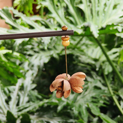 Flower Hairpin Handmade Alloy Hair Accessories Ethnic Style