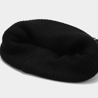 Winter Plaid Warm Hat Scarf Gloves Outdoor Sets