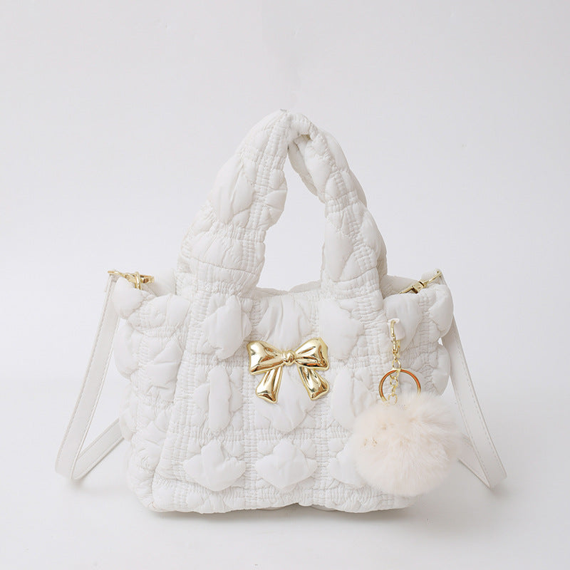 Cloud Bag Trendy Soft Nylon Handbag for Casual Wear