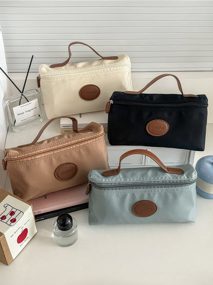 Trendy Nylon Makeup Bag Portable Cosmetic Organizer