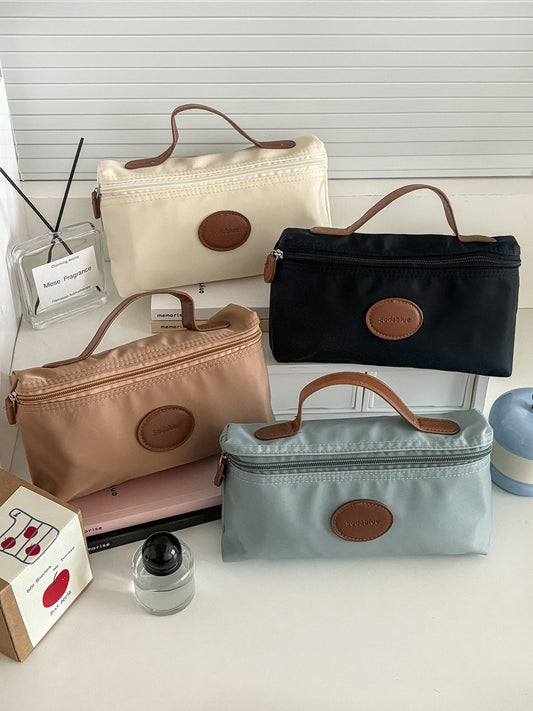 Trendy Nylon Makeup Bag Portable Cosmetic Organizer