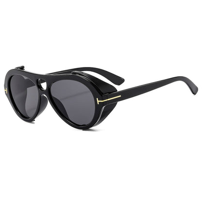 Trendy Double-Bridge UV400 Sunglasses Oversized Retro Style