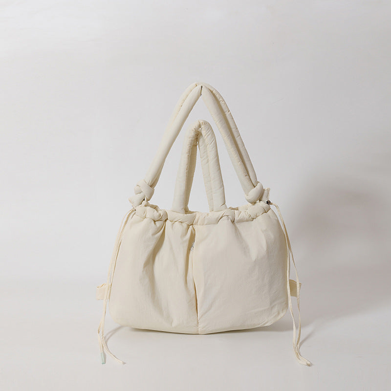 Large Capacity Nylon Tote Bag Stylish Casual Shoulder Bag