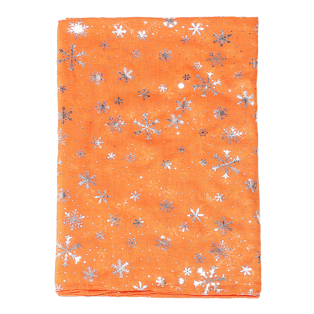 Winter Snowflake Polka Dots Christmas Shawl Scarf