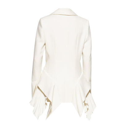 Chic Design Blazer For Women With Pleated Detailing