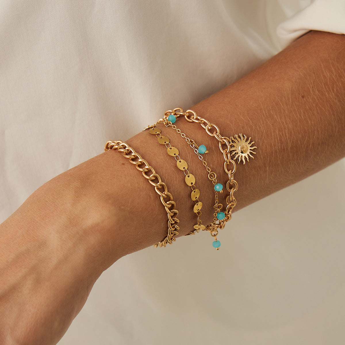Vintage Ethnic Style Turquoise Choker Necklace For Women