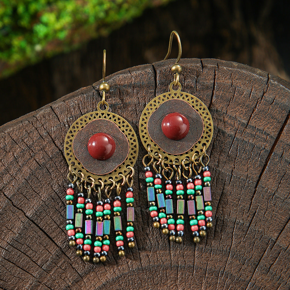 Bohemian Tassel Earrings Handmade for Travel and Vacation