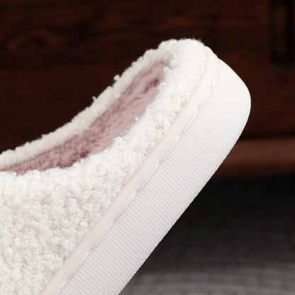 Winter Santa Claus Warm Fleece Indoor Slippers