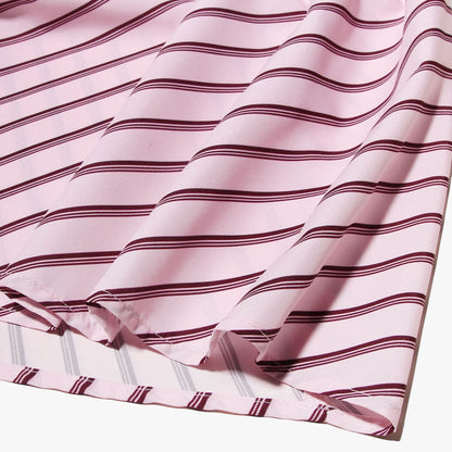 Cute Solid Color Striped Halter Backless Dress