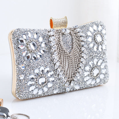 Rhinestone Clutch Evening Bag Stylish Vintage Party Handbag
