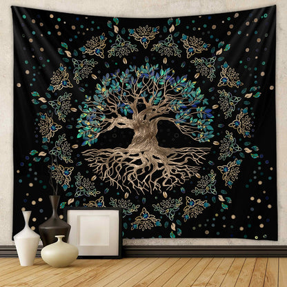 Bohemian Tapestry Room Decoration Hanging Cloth Datura Decorative Cloth Tapestry