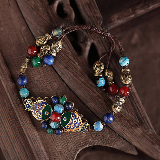 Ancient Tibetan Style Bracelet Retro Ethnic Decorations Jewelry