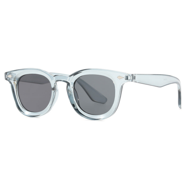 Trendy Oval Frame Sunglasses Stylish UV400 Protection