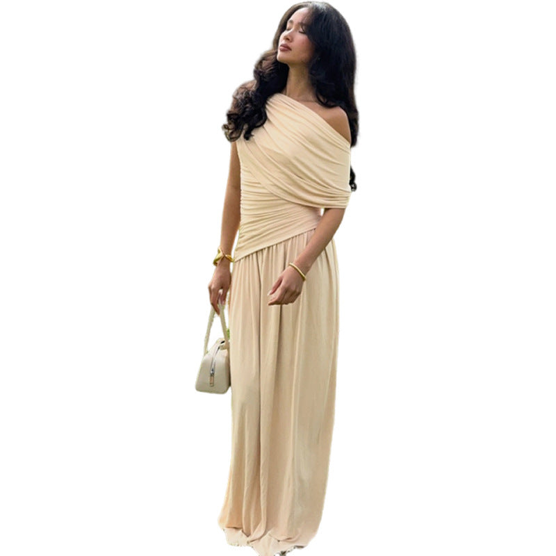 Elegant Off-Shoulder Long Dress For Women