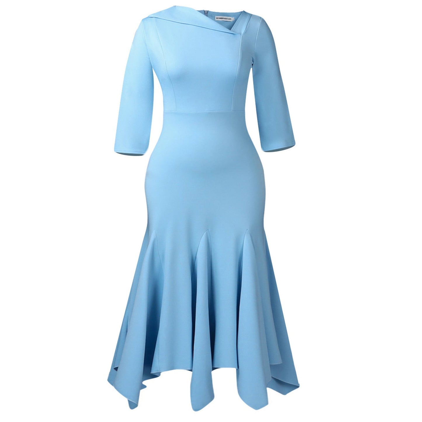 Elegant Off-Shoulder Bodycon Dress In Solid Colors