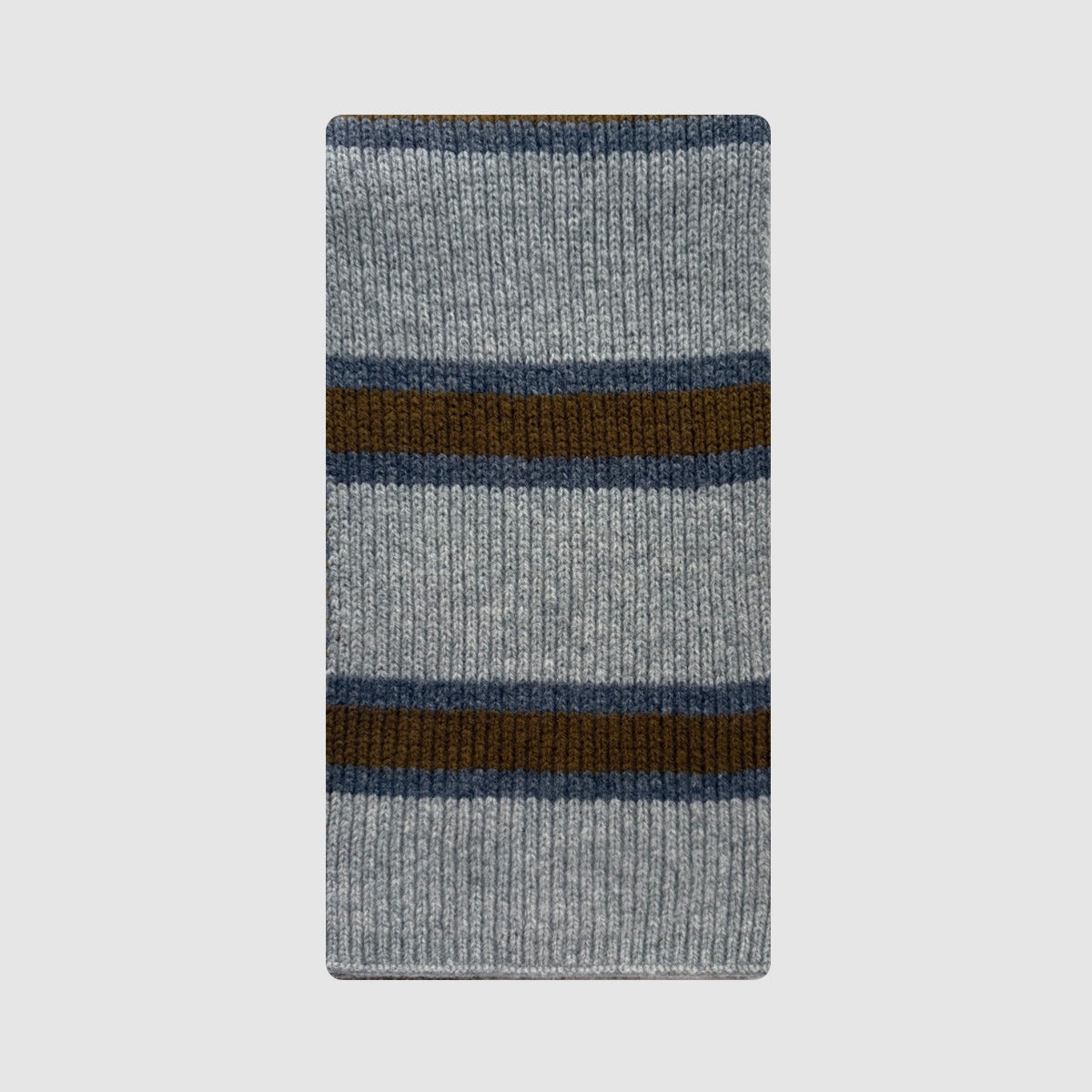 Striped Knit Wool Scarf for Women Casual Soft Neck Warmer