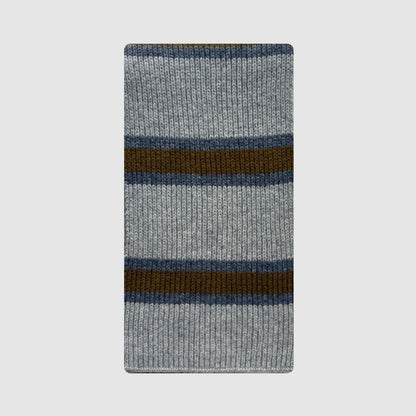 Striped Knit Wool Scarf for Women Casual Soft Neck Warmer