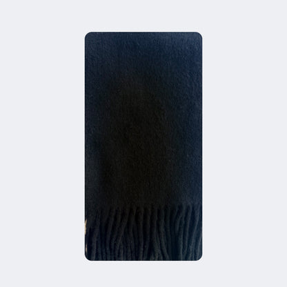 Alpaca Wool Blend Scarf for Women Soft Solid Color Winter Accessory