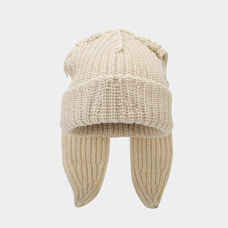 Cute Bunny Long Ears Winetr Knit Beanie Hat