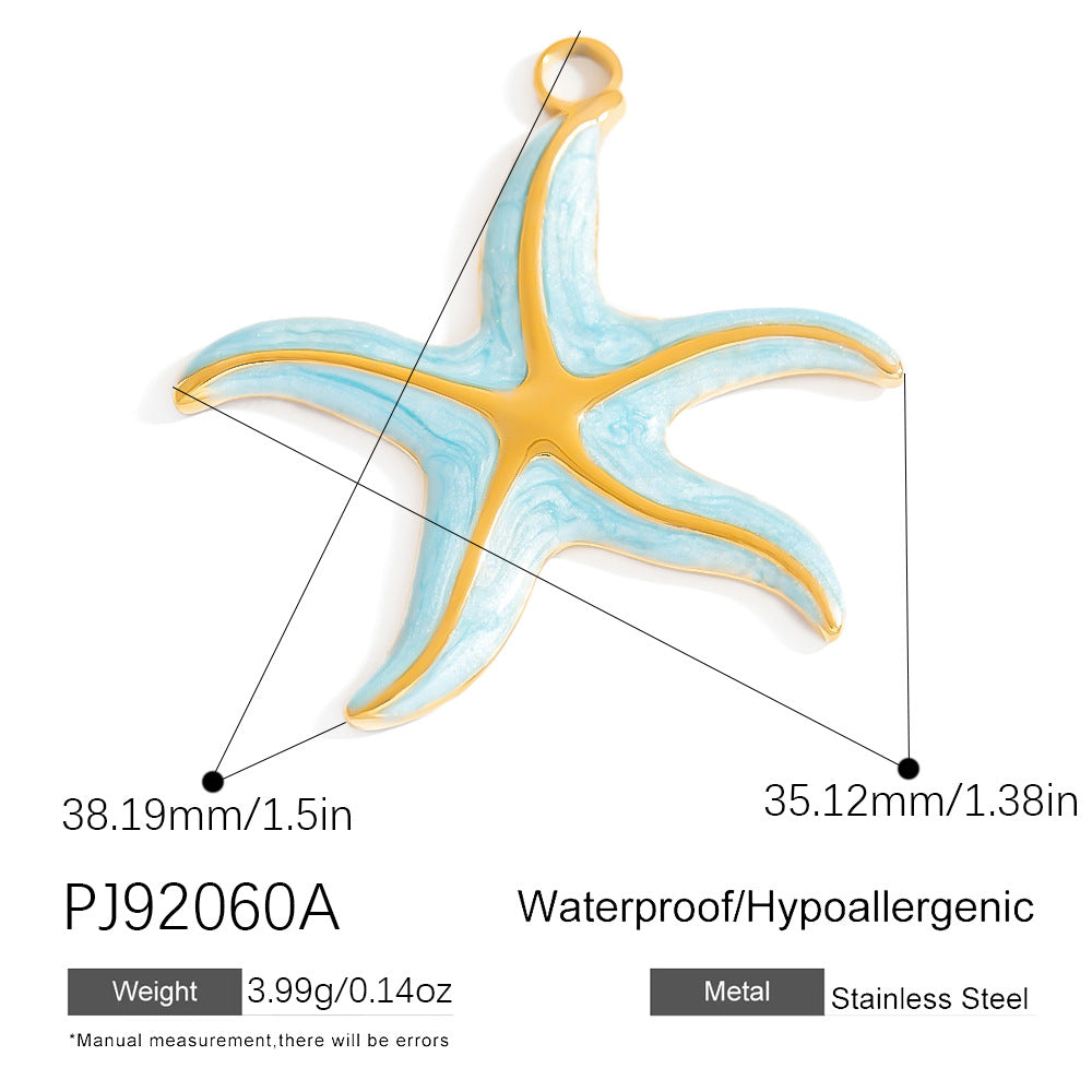 Bohemian Style Stainless Steel Beach Pendant Necklace