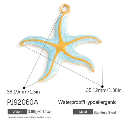 Bohemian Style Stainless Steel Beach Pendant Necklace