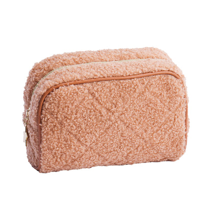 Fuzzy Plush Cute Mini Portable Makeup Bag
