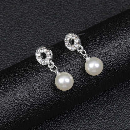Trendy Pearl Necklace and Earring Set for Women