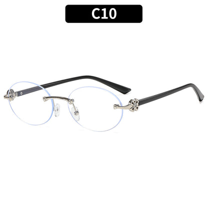 Oval Frame UV400 Sunglasses Fashionable Women's Outdoor Shades