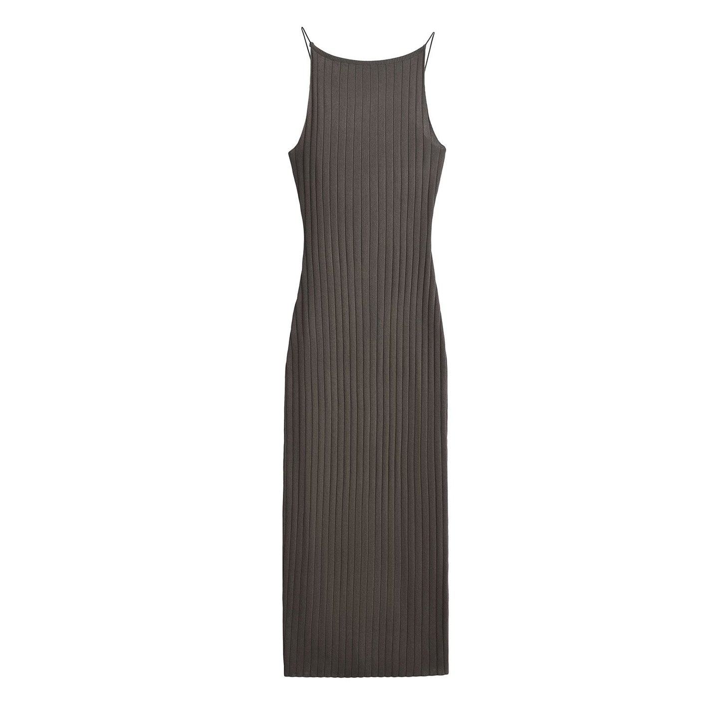Sexy Solid Sleeveless Backless Bodycon Dress