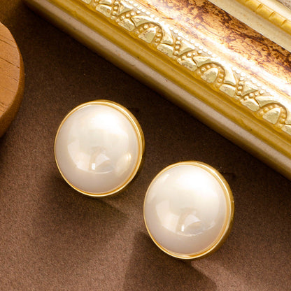 Elegant French-Inspired Pearl Earrings With Silver Pins