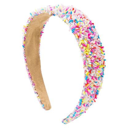Fashionable Wide Headband with Geometric Design for Women