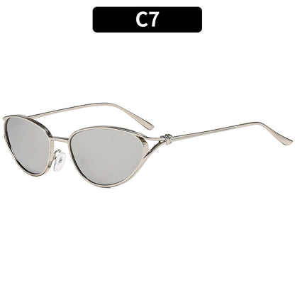 Trendy Oval Frame Luxury Women's Sunglasses