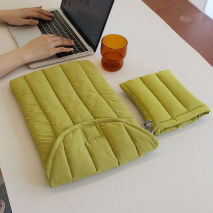 Solid Color Padded Simple Laptop Ipad Bag