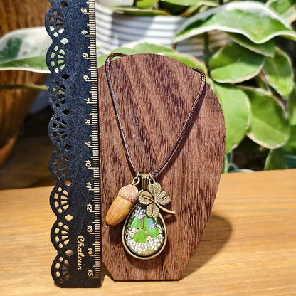 Creative Four-Leaf Clover Necklace Handmade Jewelry for Women