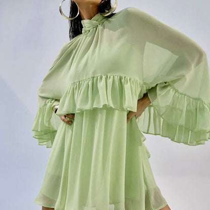 French-Inspired Sheer Sun Protection Tank Top Dress Set