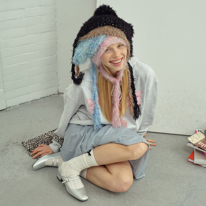 Original Design Colorful Knit Beanie Hat for Women