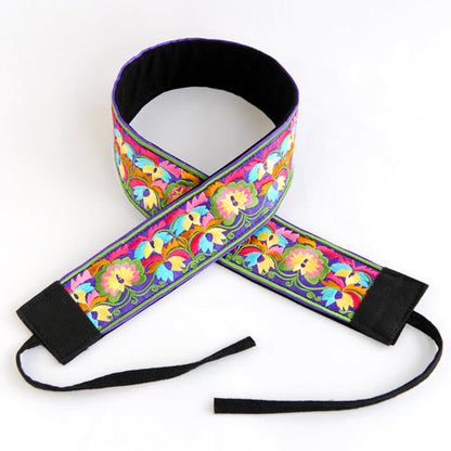 Colorful Embroidery, Wide Waistband, Women'S Decorative Ethnic Style Clothing, Dress, Women'S Waist, Versatile Slim Fitting Belt