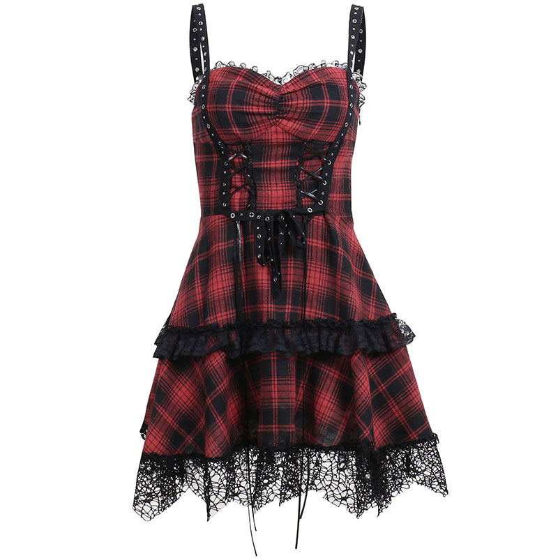 Summer Sexy Bodycon Mini Dress With Lace-Up Waist