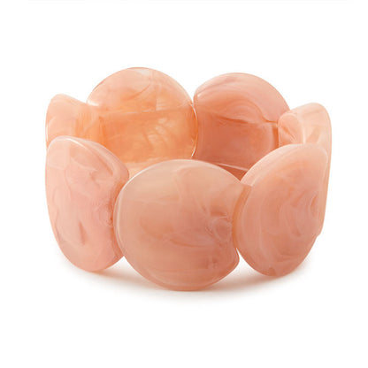Trendy Irregular Texture Acrylic Bangle Bracelet