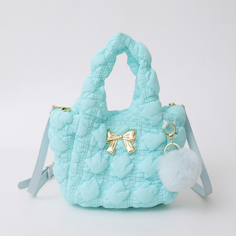 Cloud Bag Trendy Soft Nylon Handbag for Casual Wear