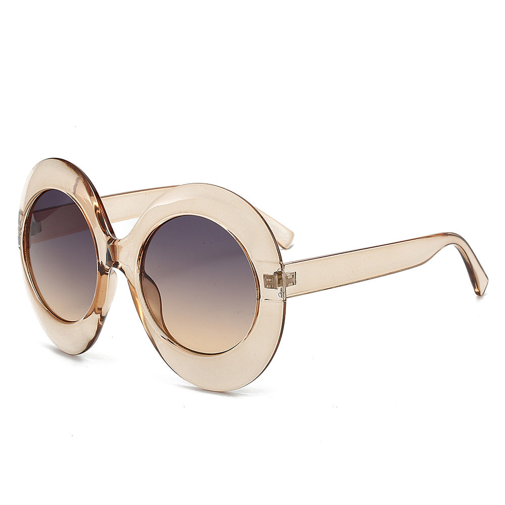 Oversized Oval Sunglasses Stylish Hip-Hop Alien Shades