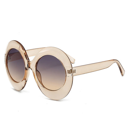 Oversized Oval Sunglasses Stylish Hip-Hop Alien Shades
