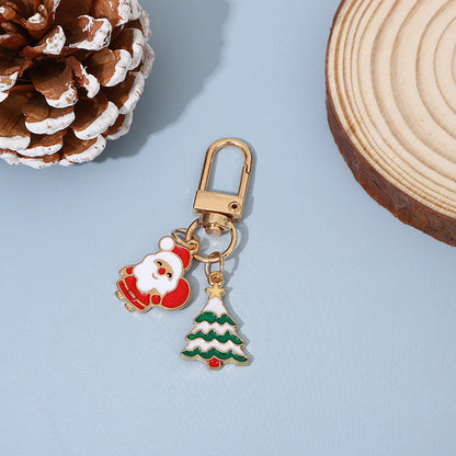 Christmas Theme Cute Reindeer Metal Bag Charm