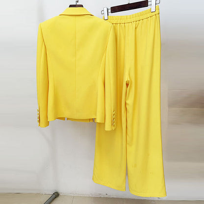 Cutout Pantsuit Set Stylish Two-Piece Outfit