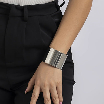 Trendy Metal Open-Cuff Bangle For Women