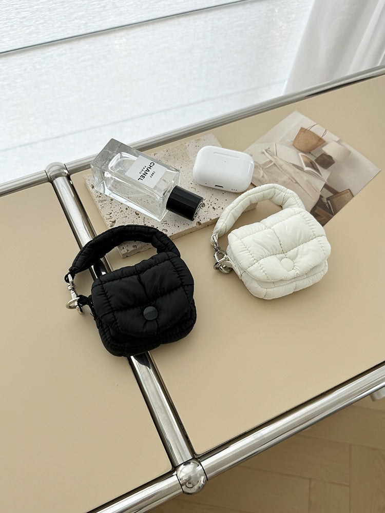Mini Pleated Cloud Shape Earphone Case Portable Pouch