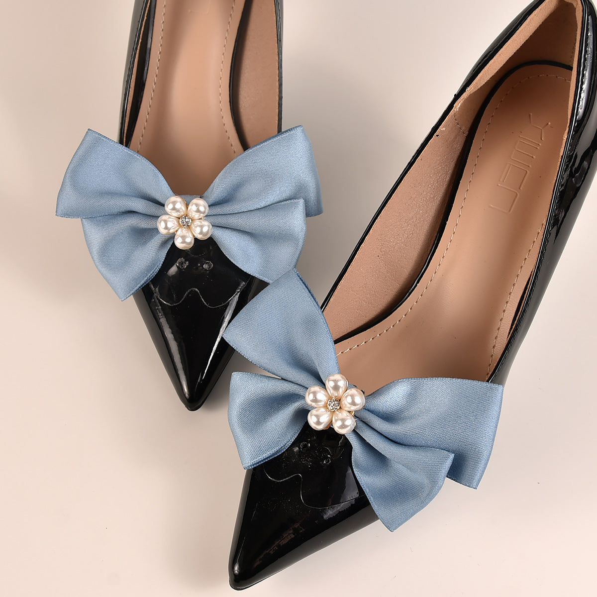 White Butterfly Alloy Shoe Clips for Wedding Accessories