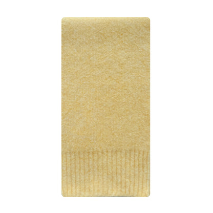 Solid Color Wool Knit Scarf for Women