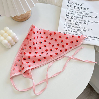 Pink Floral Fabric Headband